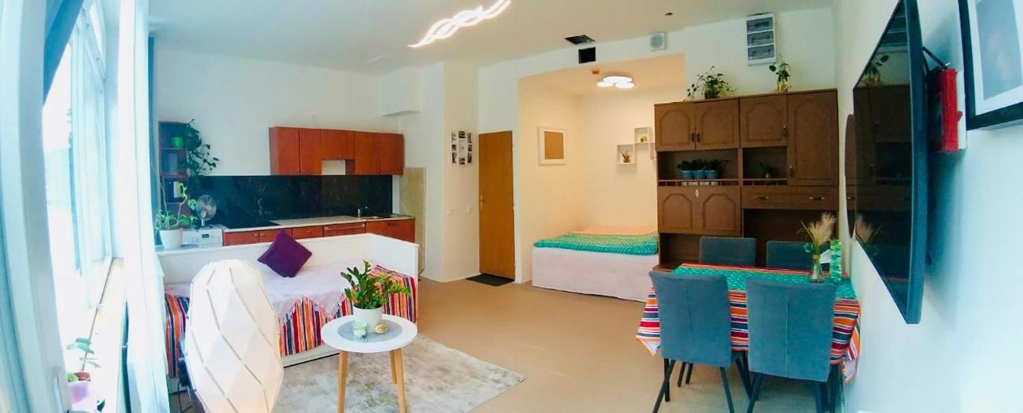 Green Studio Praha 2 L Ground Floor Free Parking Dış mekan fotoğraf